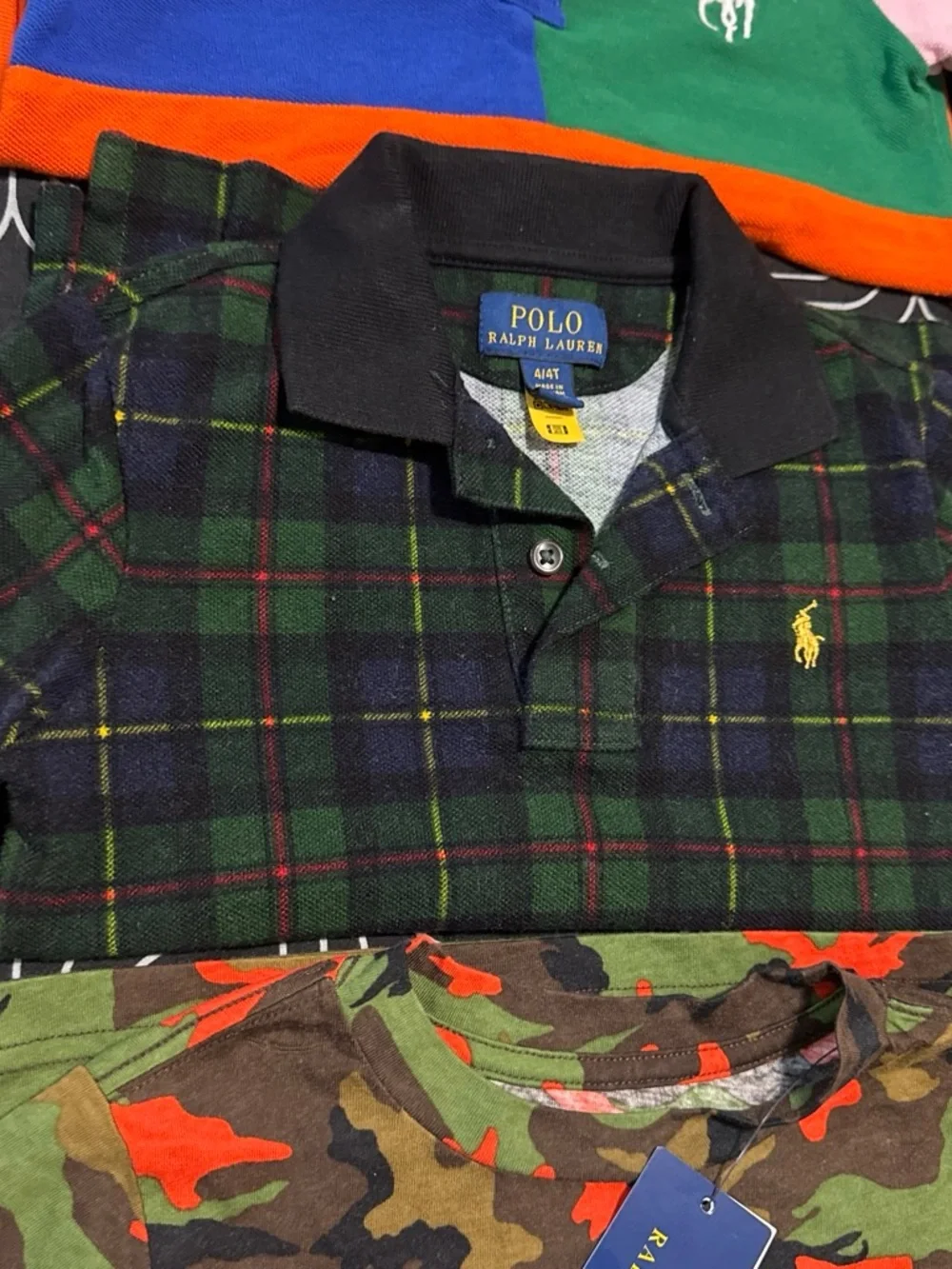 Polo Ralph Lauren Kids Colorblock Polo Shirt - Multicolor BUNDLE DEAL